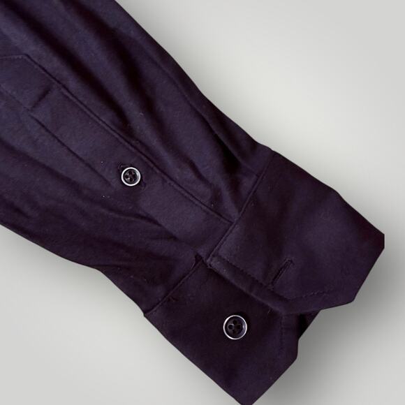 Saks Fifth Avenue Modern Black Cotton Shirt Jeweled Collar Hummingbird sz  S/P - Picture 6 of 9